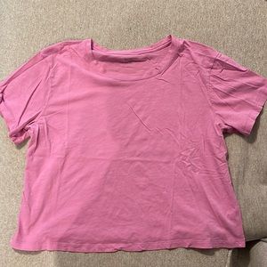 Athleta organic cotton crop top